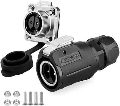 CNLINKO LP-16 M16 Waterproof Circular Connector 2 Pin Quick Plug Aviation IP68
