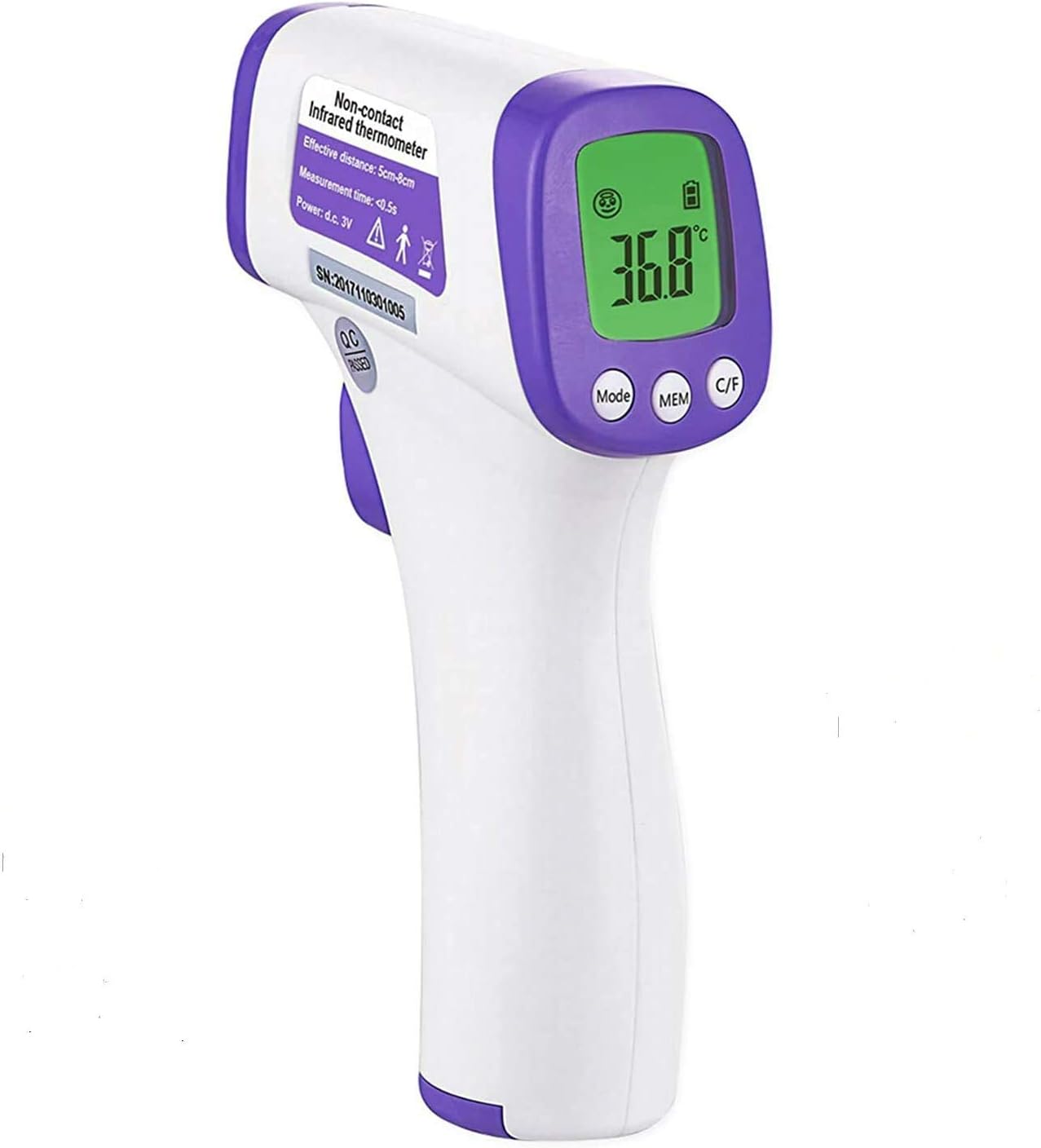 Non-Contact Thermometer. Specially Designed for Non-Contact Measurements and CE/FDA Approved. You Can use It Safely.