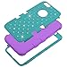 iPhone 6S Plus Case, iPhone 6 Plus Case, NOKEA Hybrid Heavy Duty Shockproof Full-Body Protective Case Ultra Slim Bumper Cover 3 in 1 Shield Soft TPU Hard PC Dual Layer Impact Protection (Teal Purple)