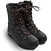 Miscly Round Boot Laces [1 Pair] Heavy Duty and Durable Shoelaces for Boots, Work Boots & Hiking Shoes (Black/Brown, 45 inches (114 cm))