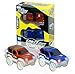 Car Track,Light Up Tracks Car(2-Pack) Glow in The Dark Racing Track Accessories Compatible Most Tracks,Boys & Girls (style2: red +Blue)