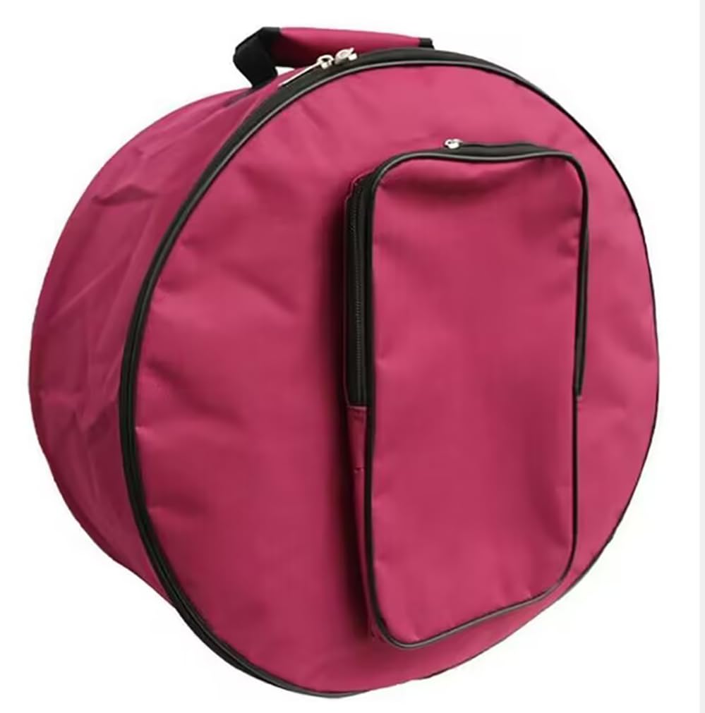 Tambourine Bag/Snare Drum Bag/Drum Bag with Shoulder Strap/Tambourine Storage Case/Percussion Instruments Accessories (red)