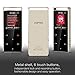 AGPTEK 8GB MP3 Player Touch Button with FM Radio/Voice Recorder, Lossless Sound Metal Music Player with Independent Lock (Support up to 128 GB), for Sports, A01 (Black)