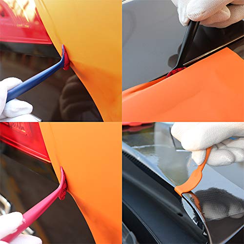 Gomake Vinyl Wrap Application Tool Kit 5 in 1 Include Squeegee