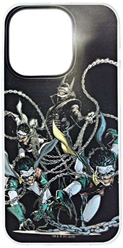 Ert Group Funda para teléfono móvil Apple iPhone 14 Pro Original y con Licencia Oficial de DC con diseño Batman Who Laughs 004 Adaptada a la Forma del teléfono móvil, Funda Hecha de TPU