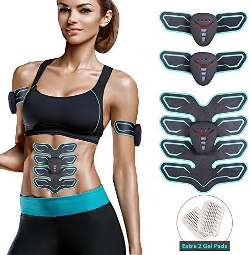 Kearui Ultimate Abs Stimulator, Ab Stimulator, Abdominal Muscle Toner Wireless Workout Machine Home Office Fitness Equipment for Men Women