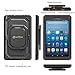 Fintie Shockproof Case for Amazon Fire HD 8 Tablets (7th and 8th Generation, 2017 and 2018 Releases) - [Tuatara Magic Ring] [360 Rotating] Multi-Functional Grip Stand Carry Cover, Black