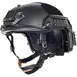 OSdream Adjustable Maritime Helmet ABS Black For Airsoft Paintball /Base Jump Military Helmet L/XL