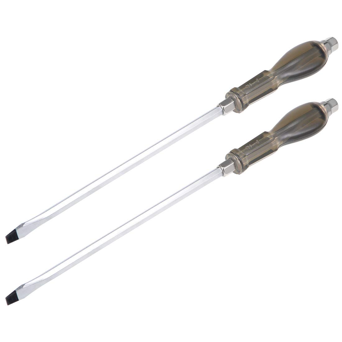 sourcing map 8.5mm Slotted Impact Screwdriver, 10-Inch Keystone Demolition Driver Magnetic, 2 Pack