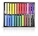 24 Piece Temporary Hair Chalk Set - Non-Toxic Rainbow Colored Dye Pastel Kit
