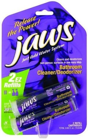 JAWS - Just Add Water System: Bathroom Cleaner / Deodorizer Cartridge Refill Pack