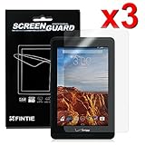 Fintie Verizon Ellipsis 8 4G LTE Tablet Ultra-Clear HD Screen Protector (3 Pack With Retail Packaging) - High Definition Invisible Protective Screen Film [Lifetime Replacement Warranty]