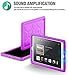 Poetic TurtleSkin New iPad 9.7 Inch 2017 / 2018 Cover Case With Heavy Duty Protection Silicone and Sound-Amplification feature for iPad 9.7 2017 / iPad 9.7 2018 Purple
