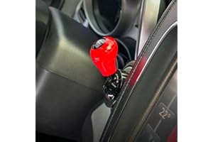 Car Button Cover for Push to Vehicles, All-Metal Alloy Trim with Smooth Lever Action, Fits 95% Models - Red/Black/Silver/Gunm