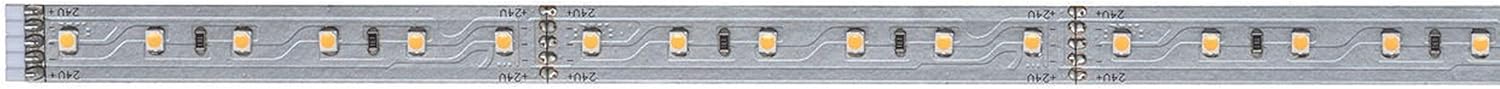Paulmann 70581 MaxLED 500 Strip 1 m 2700 K Warm White LED Strip uncoated 7W Lighting Strip 550 lm Light Strip 72 LEDs 24 V