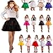 Shimaly Women's Princess Layered Puffy Skirt Mini Tutu Skirt Short Petticoat