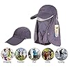 ICOLOR-Sun-Caps-Flap-Hats-360-Solar-Protection-UPF-50-Sun-Cap-Removable-NeckFace-Flap-Cover-Caps-for-Man-Women-BaseballBackpackingCyclingHikingFishingGardenHunting-Outdoor-Camping