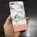 J.west Compatible with iPhone 8 Plus Case, Compatible with iPhone 7 Plus Case, Marble Design Rose Gold Anti-Scratch &Fingerprint Shock Proof Thin Non Slip Matte Back Hard Protective Cover