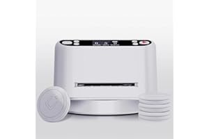 Nileole Automatic Card Dealer Machine, 360° Rotating 2 Decks Card Dealer, Built-in 5000MAH Rechargeable Battery, Casino Playing Card Table Accessories for UNO, Blackjack (White (3rd Gen))