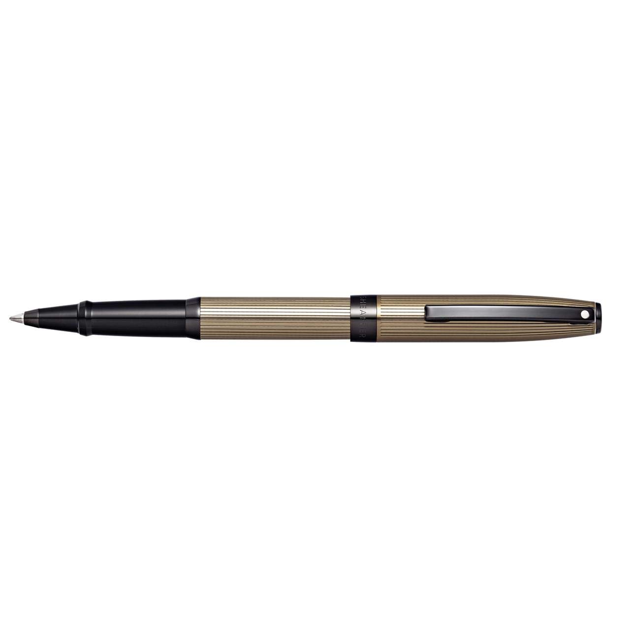 Sheaffer Sagaris - Refillable fountain pen, fine nib, engraved chrome finish, polished chrome trim