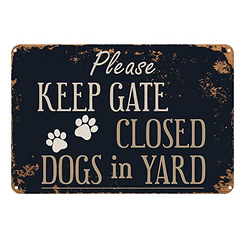BESTWD Please Keep GATR Close 12"x8", Metal Novelty Sign Aluminum Warning Tin Sign Flag Plaque Bar Club Cafe Garage Wall Decor