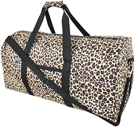 Fashion Travel Cheer Gym Duffle Bag 21" (Leopard)