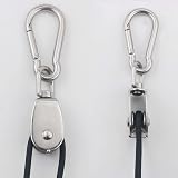 TooTaci 15mm Crane Pulley Block Set, 2 Stainless Steel Pulleys & Rope view 5