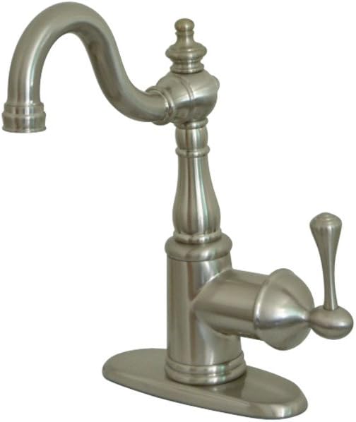 Kingston Brass KS7495BL English Vintage Bar Faucet with Cover Plate, Oil Rubbed Bronze - Touch On Kitchen Sink Faucets - 