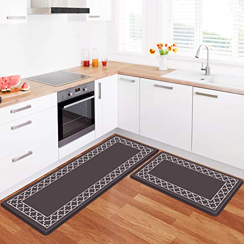 LuxStep Kitchen Mat Set of 2 Anti Fatigue Mat, Non Slip Kitchen Rugs