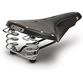 Brooks England B67, Leather Bike Saddle with Suspension Springs