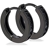 Tarsus Hypoallergenic Huggie Hoop Earrings for Men Women 18k Gold Plated Stainless Steel for Sensitive Ears Nickel Free Jewelry 12, 15mm