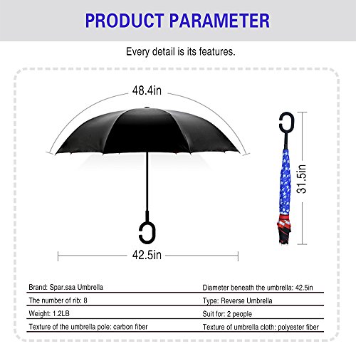 4 Inverted+Umbrella+C+Shaped+Waterproof+Windproof