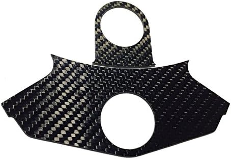 SKUR Kawasaki Ninja ZX6R ZX-6R 95-97 REAL GENUINE Carbon Fiber Triple Tree Yoke Cover Top Clamp Scratch Protector Key Guard