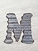 Corrugated Metal Wall Letters, Home Decor, Initial, Rustic, Wedding Decor, Bedroom, Alphabet, Christmas Ornaments, Gift Tags