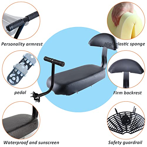 XIEEIX Bicycle Rear Seat,Bike Back seat Set,Bike Rear seat Cushion