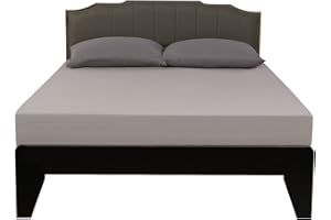 Lirex Fitted Sheet, Twin XL Size 100% Cotton 300 Thread Count Soft Breathable Fitted Sheet, Grey