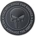 LEGEEON All Black GOD Will Judge Our Enemies Skull Subdued DEVGRU Navy Seals PVC Touch Fastener Patch