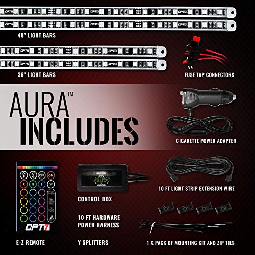 OPT7 Aura Aluminum Underglow LED Lighting Kit for RV w/Wireless Remote