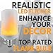 ViziLit Flame Bulb LED and Flicker Flame Light Bulb - Top Rated LED Flame Light Bulb, Best LED Flame Effect Bulb, Indoor Outdoor Flickering Flame Light Bulb, LED Flicker Flame Bulb by