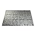 FASÄDE Traditional Style/Pattern 1 Decorative Vinyl Backsplash Panel in Brushed Aluminum (One 18
