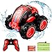allcaca Auto RC Car 2.4Ghz 4WD Remote Control Car Monster Truck Off-Road Vehicle 1:24 Scale 360 Degree Water and Land RC Stunt Car Buggy Hobbies Toy for Kids & Adults,Red