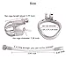 TERNENCE Medical Grade Stainless Steel Chastity Device Male Comfortable Cock Cage SM Penis Exercise Sex Toys D145 (1.77 inch / 45mm)