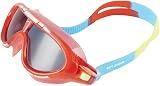 Speedo Biofuse Rift Swimming Goggles Unisex Adults Anti-Fog Anti-Leak Lava Red view 2