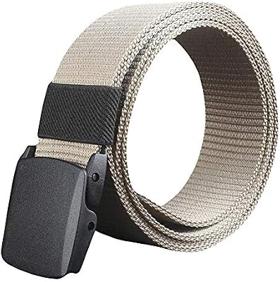 Zegeey Women S Wild Canvas Belt Hypoallergenic Metal Free Plastic Automatic Buckle Lastic Braided Stretch Belt With Covered Buckle One Size E Buy Online At Best Price In Uae Amazon Ae