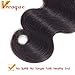 VRVOGUE 3 Bundles Brazilian Body Wave with 4x4 Lace Closure Human Hair 100% Unprocessed Brazilian Virgin Human Hair Free Part Closure Weave Natural Color (20 22 24+18 Free Part)
