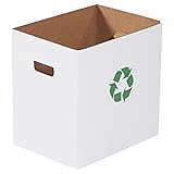 Aviditi 7 Gallon Corrugated Cardboard Trash Can and
