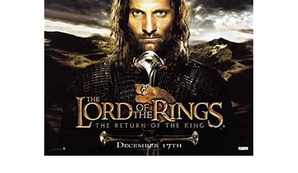 Amazon Com Lord Of The Rings The Return Of The King Poster Movie
