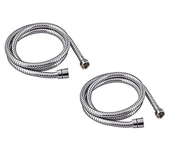 Prestige 1.5mtr SS Flexible Health Faucet Shower Tube Pipe- Pack of 2