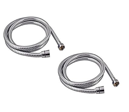 Prestige 1mtr SS Flexible Health Faucet Shower Tube Pipe - Pack of 2