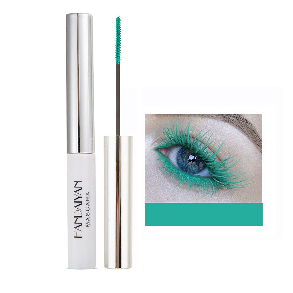 OCHILIMA 4D Mascara Colorful Fiber Mascara Charming Long Lasting, Thick & Long Eyelash Waterproof and Smudge-proof Eyes Makeup, Emerald